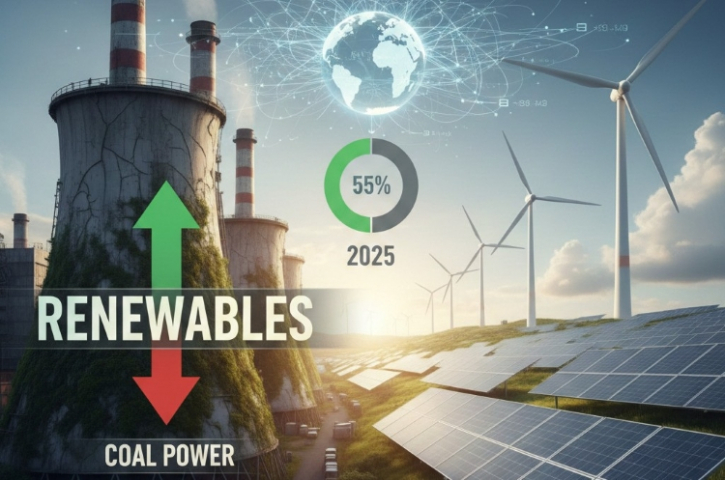 নবায়নযোগ্য শক্তি এবছর কয়লাকে ছাড়িয়ে গেছে