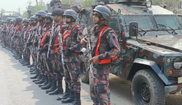 ঢাকা শহরের বিভিন্ন গুরুত্বপূর্ণ স্থানে বিজিবি মোতায়েন