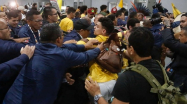 বিক্ষোভকারীদের কপ সম্মেলনের ভেন্যুতে জোর করে প্রবেশ, সংঘর্ষ