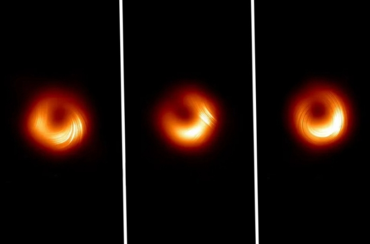 তাত্ত্বিক মডেল চ্যালেঞ্জ করে ব্ল্যাক হোলের চৌম্বক ক্ষেত্র সম্পূর্ণ উল্টে গেল