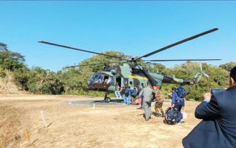 রাঙামাটির ২০টি দুর্গম ভোটকেন্দ্রে হেলিকপ্টারে সরঞ্জাম পাঠানো শুরু