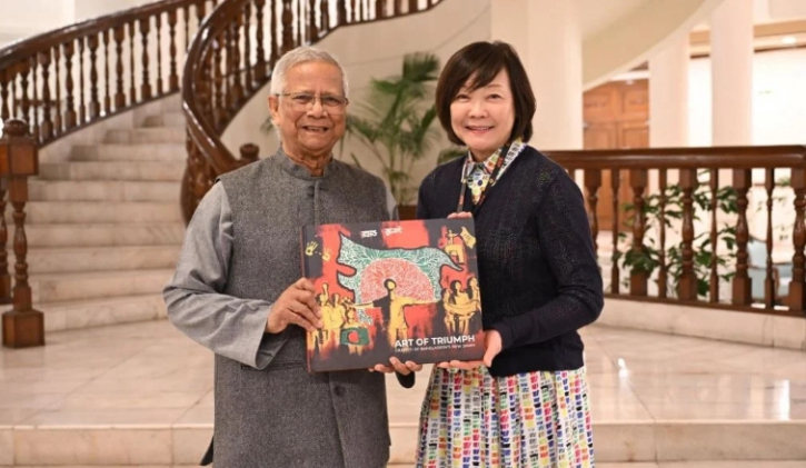 প্রধান উপদেষ্টার সঙ্গে সাক্ষাৎ জাপানের সাবেক প্রধানমন্ত্রীর স্ত্রী আকি আবে’র