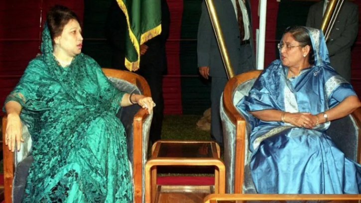 খালেদা-হাসিনার প্রতিদ্বন্দ্বিতার রাজনৈতিক অধ্যায়ের সমাপ্তি