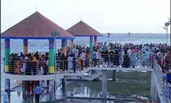 দর্শনার্থীদের আগমনে আনন্দমুখর ভোলার পর্যটন এলাকা